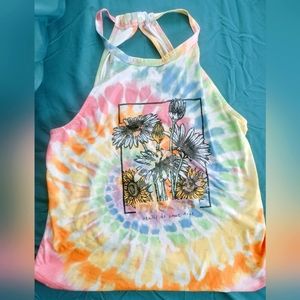 Open Back Tank Top with matching sports bra